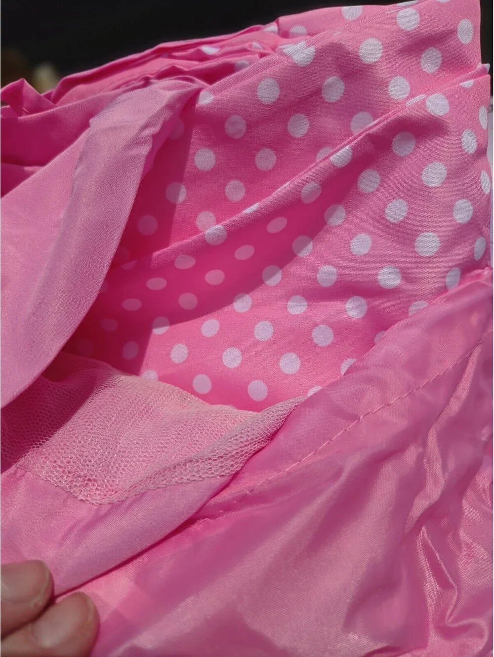 Kids Pink polka dot canopy ..read notes please